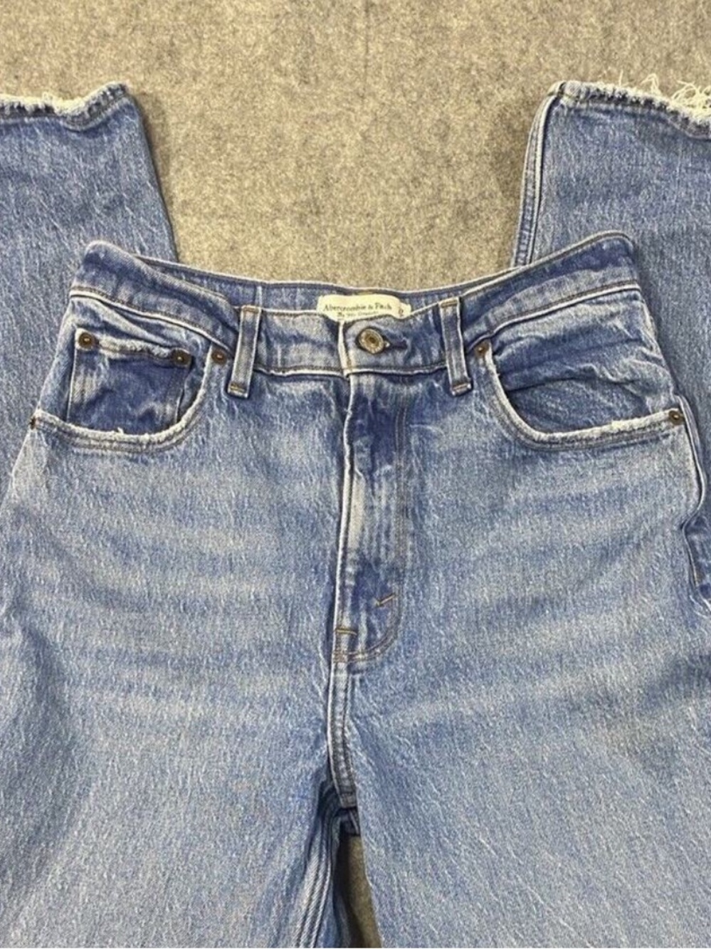 Abercrombie & Fitch Jeans Womens Blue 4/ 27 The 90's Straight Ultra High Rise